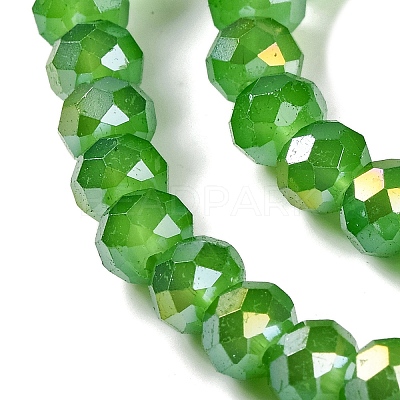 Baking Electroplate Glass Beads Strands DGLA-A039-J10mm-B11-1