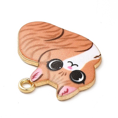 Alloy Enamel Pendants ENAM-M046-11G-D-1