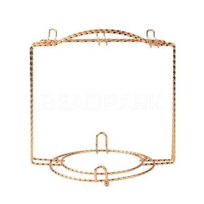 Iron Tea Cups Display Stands DJEW-WH0038-45G-1