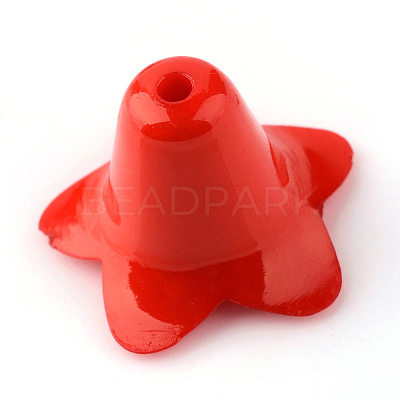 Opaque Acrylic Beads X-SACR-Q149-C07-1