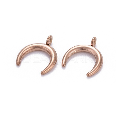 304 Stainless Steel Pendants STAS-L218-16RG-1