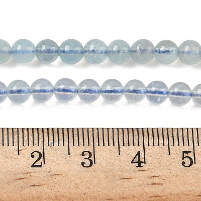 Natural Aquamarine Beads Strands G-D327-B01-5mm-1