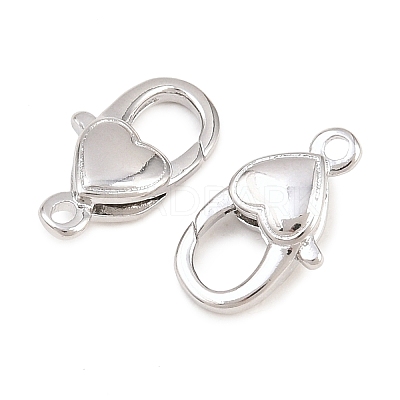 Brass Lobster Claw Clasps KK-H287-08H-P-1