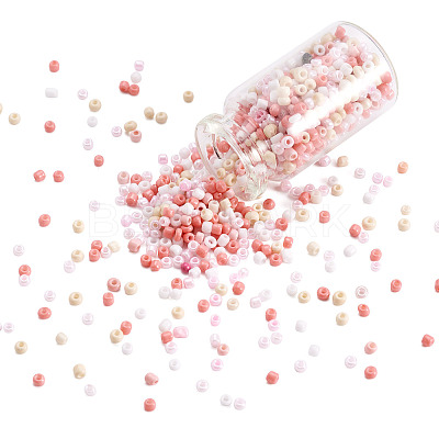 Opaque Glass Round Seed Beads GLAA-TAC0025-07A-06-1