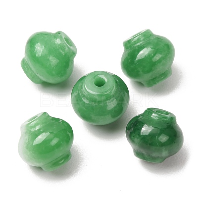 Dyed Natural Myanmar Jade Lantern Beads GG-CBABA9C-03-1