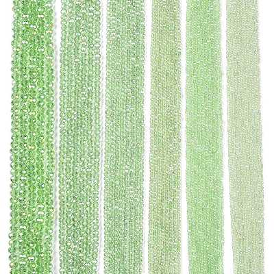 Electroplate Glass Beads Strands EGLA-A044-T1mm-B09-1