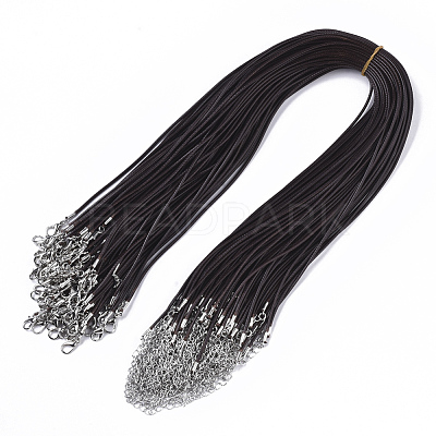 Waxed Cotton Cord Necklace Making X-MAK-S032-1.5mm-B02-1