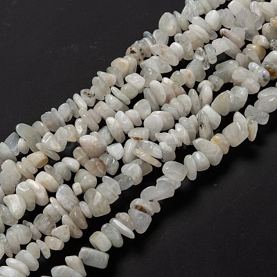 Natural Rainbow Moonstone Beads Strands G-A200-02-1