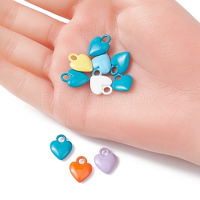 Spray Painted Alloy Charms PALLOY-YW0001-64-1