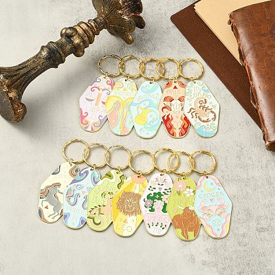 Alloy Enamel Keychains KEYC-YW00224-01-1