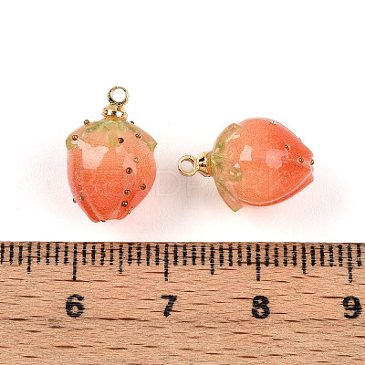 Handmade Flower Epoxy Resin Pendants KY-S163-103E-1