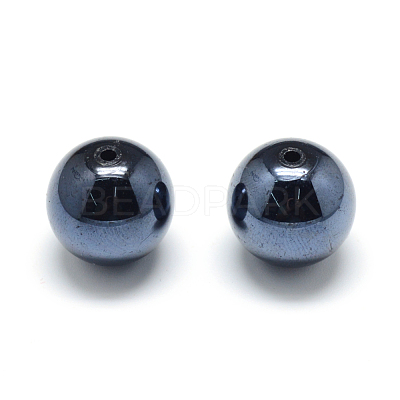 Pearlized Style Acrylic Beads MACR-S826-14mm-B-1