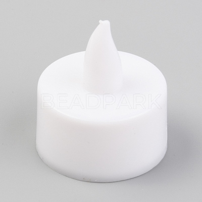 Plastic Flameless LED Tea Light Candles LS-AJEW-H123-01B-1
