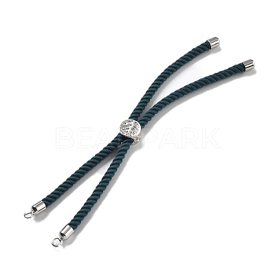Twisted Nylon Cord Silder Bracelets DIY-B066-03P-30-1