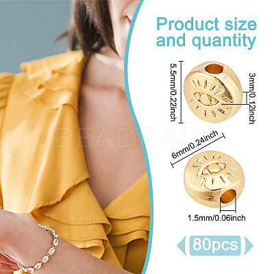 80Pcs Alloy Beads FIND-GO0002-08-1