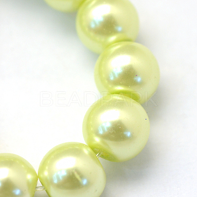 Baking Paint Glass Pearl Bead Strands HY-Q003-3mm-46-1