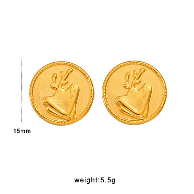 304 Stainless Steel Stud Earrings WG29ED6-04-1