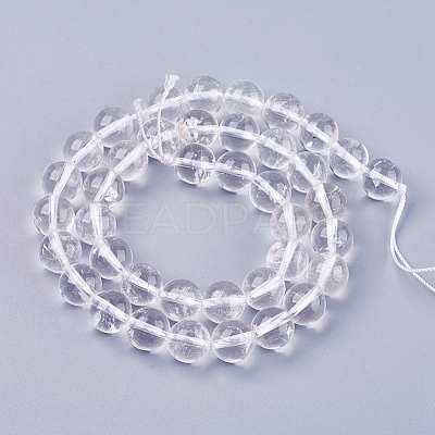 Natural Quartz Crystal Beads Strands G-R193-05-10mm-1