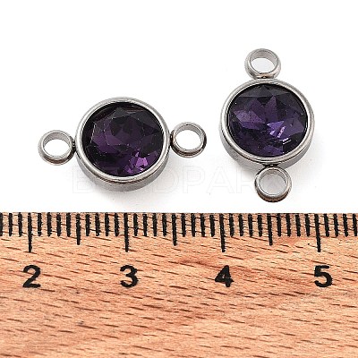 Glass Connector Charms GLAA-G018-P15-1