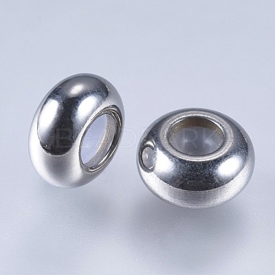 201 Stainless Steel Beads STAS-F145-06P-B-1
