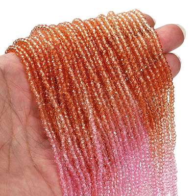Transparent Painted Glass Beads Strands DGLA-A034-T1mm-A20-1