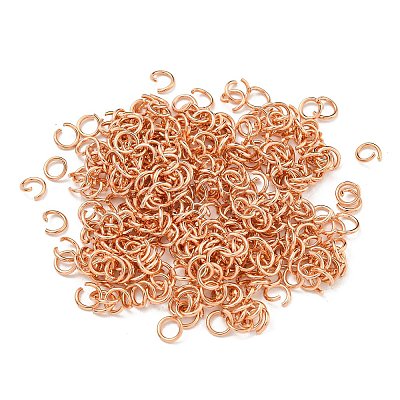 304 Stainless Steel Open Jump Rings STAS-O107-06RG-F-1