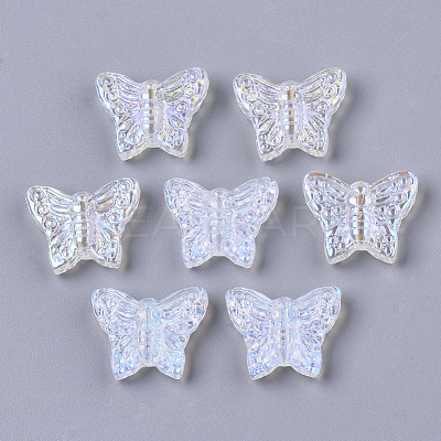 Transparent Glass Beads X-GLAA-R215-06-D01-1