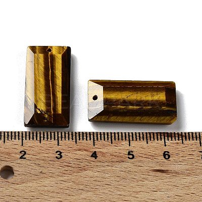 Natural Tiger Eye Pendants G-G063-01J-1