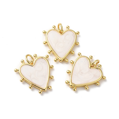 Rack Plating Brass Enamel Pendants X-KK-D074-03G-03-1
