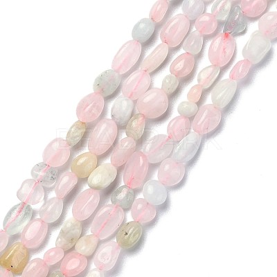 Natural Morganite Beads Strands G-L550A-08-1
