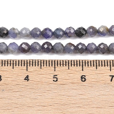 Natural Tanzanite Beads Strands G-C255-A01-4mm-1