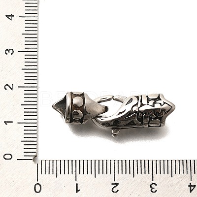 304 Stainless Steel Fold Over Clasps STAS-R140-14AS-02-1
