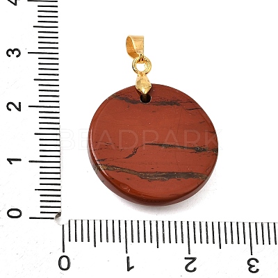 Natural Red Jasper Pendants GG-CBA260E-03G-15-1