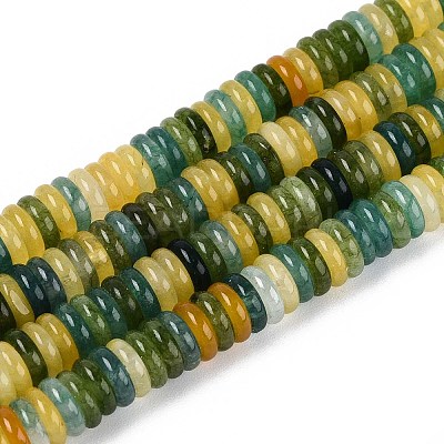 Dyed Natural White Jade Beads Strands G-T142-6mm-05D-1