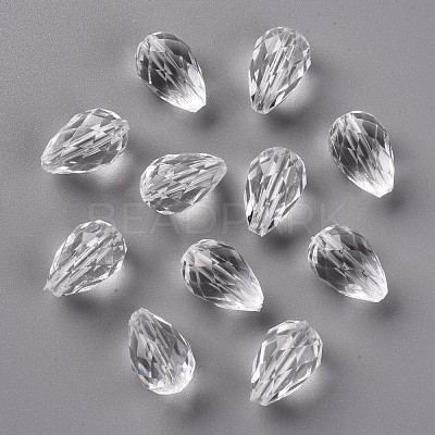 Transparent Acrylic Beads X-TACR-S128-01-1