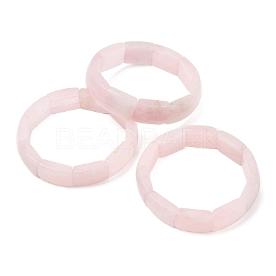 Rectangle Natural Mixed Stone Beaded Stretch Bracelets for Women Men GG-CBA9ACE-C-1