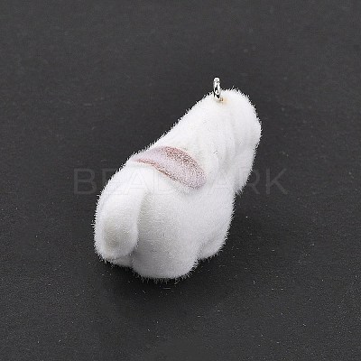 Flocky Resin Pendants FIND-A061-02E-1