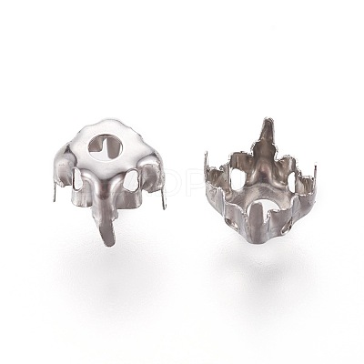 Non-Tarnish Stainless Steel Sew on Prong Settings X-STAS-L229-06P-1