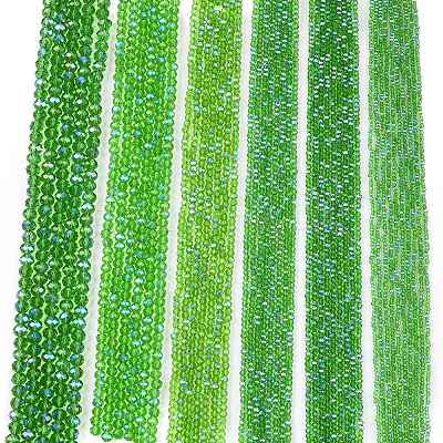 Electroplate Glass Beads Strands EGLA-A044-T1mm-L11-1