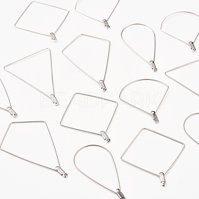 Tarnish Resistant 304 Stainless Steel Wire Pendants STAS-X0017-14P-1