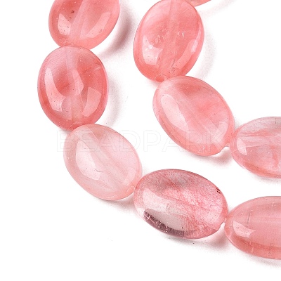 Cherry Quartz Glass Beads Strands G-M206-35-1
