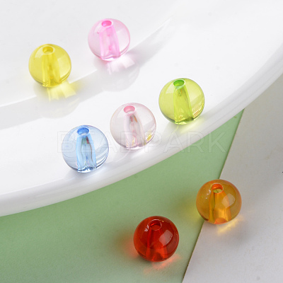 Transparent Acrylic Beads X-MACR-S370-A10mm-1