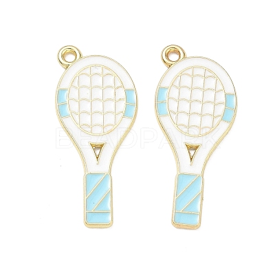Tennis Alloy Enamel Pendants AL-CBA292F-02N-G-1