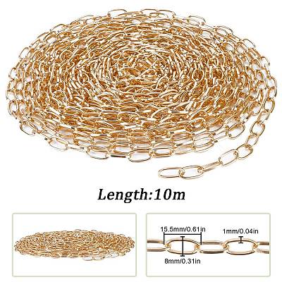 10M Aluminium Paperclip Chains CHA-SC0001-02-1