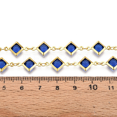 Brass Rhombus Link Chains CHC-N023-08E-G-1
