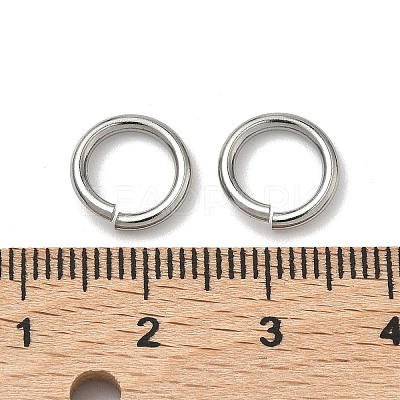 Tarnish Resistant 304 Stainless Steel Open Jump Rings STAS-R065-43-1