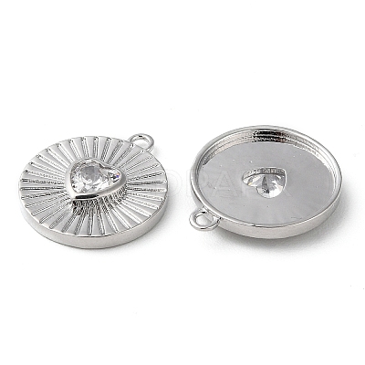 Real Platinum Plated Brass Pendants KK-F862-02P-01-1