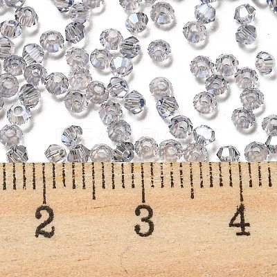 Transparent Electroplate Glass Beads EGLA-M030-02A-PL01-1