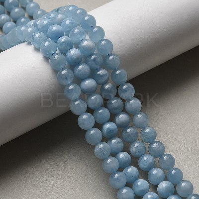Natural Aquamarine Beads Strands G-D327-C03-6MMA-1