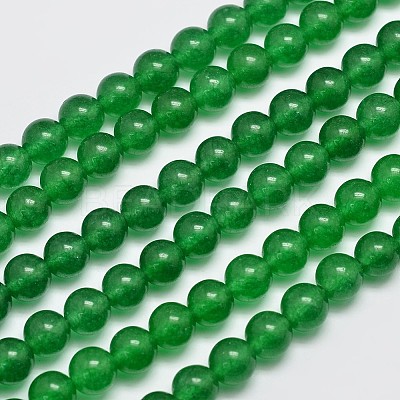 Natural & Dyed Malaysia Jade Bead Strands G-A146-8mm-A06-1